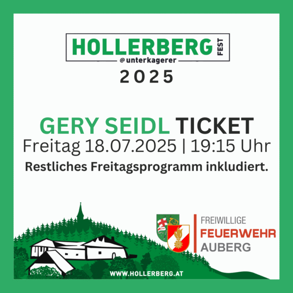 Gery Seidl Ticket Freitag 18.07.2025